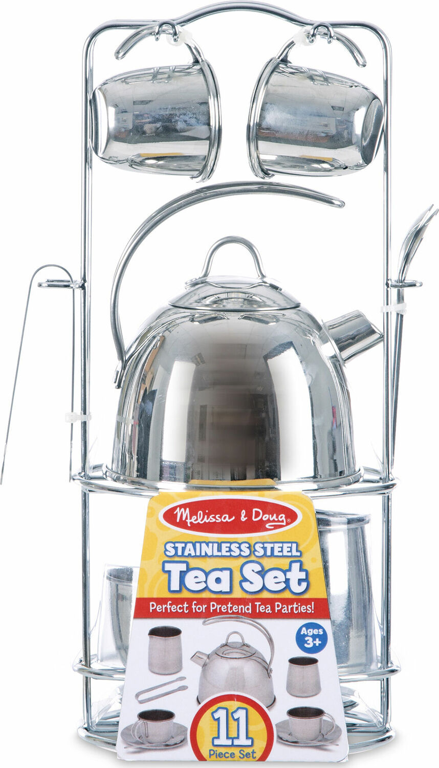Stainless Steel Tea Set and Storage Stand